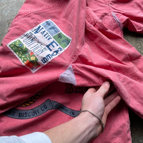 Vintage Jonathan Stone Native Waves Pink Hooded Jacket XL Sunland Vanilla Shops - Picture 11 of 12